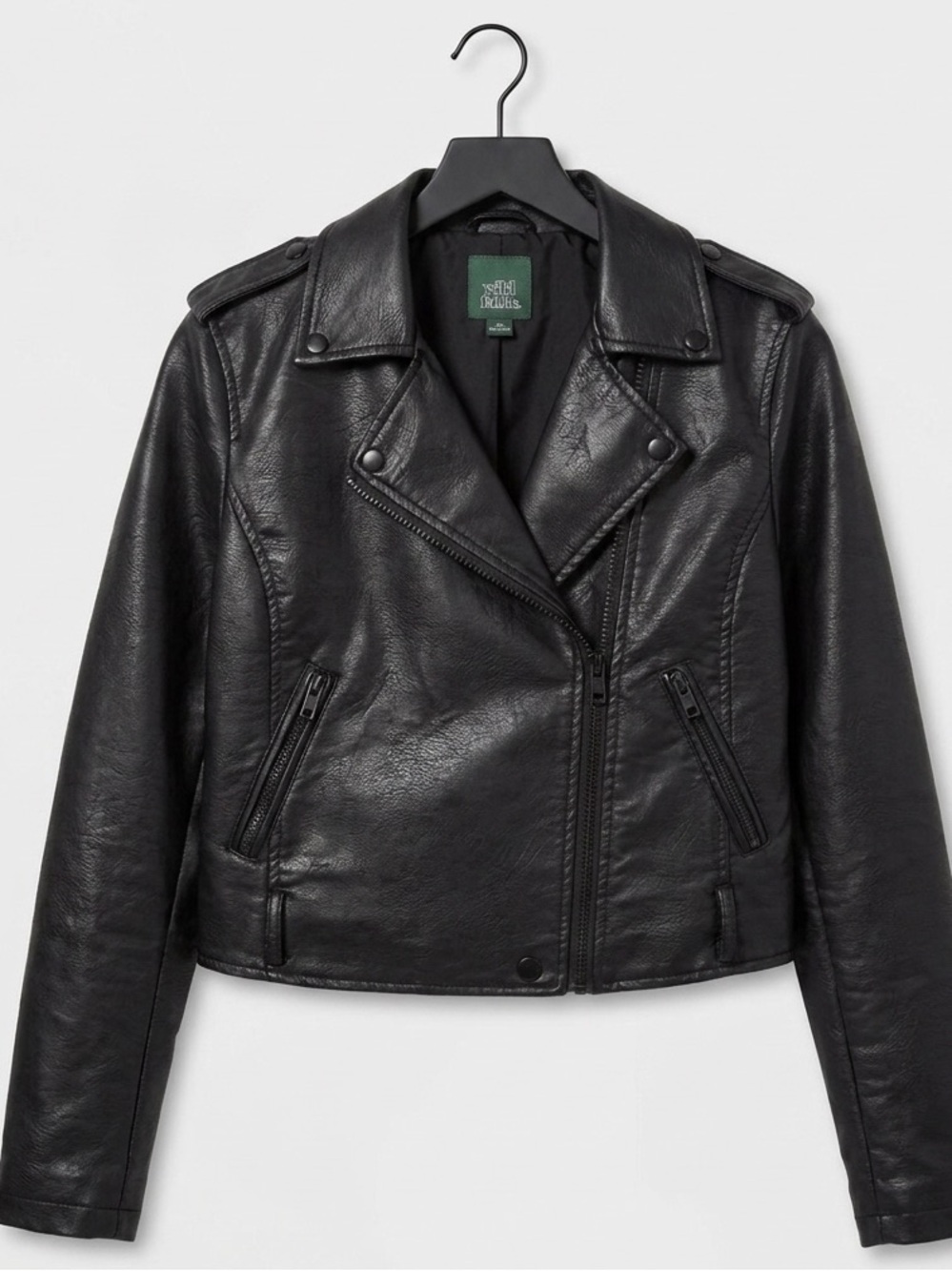 Faux Black Leather Jacket Women’s Small